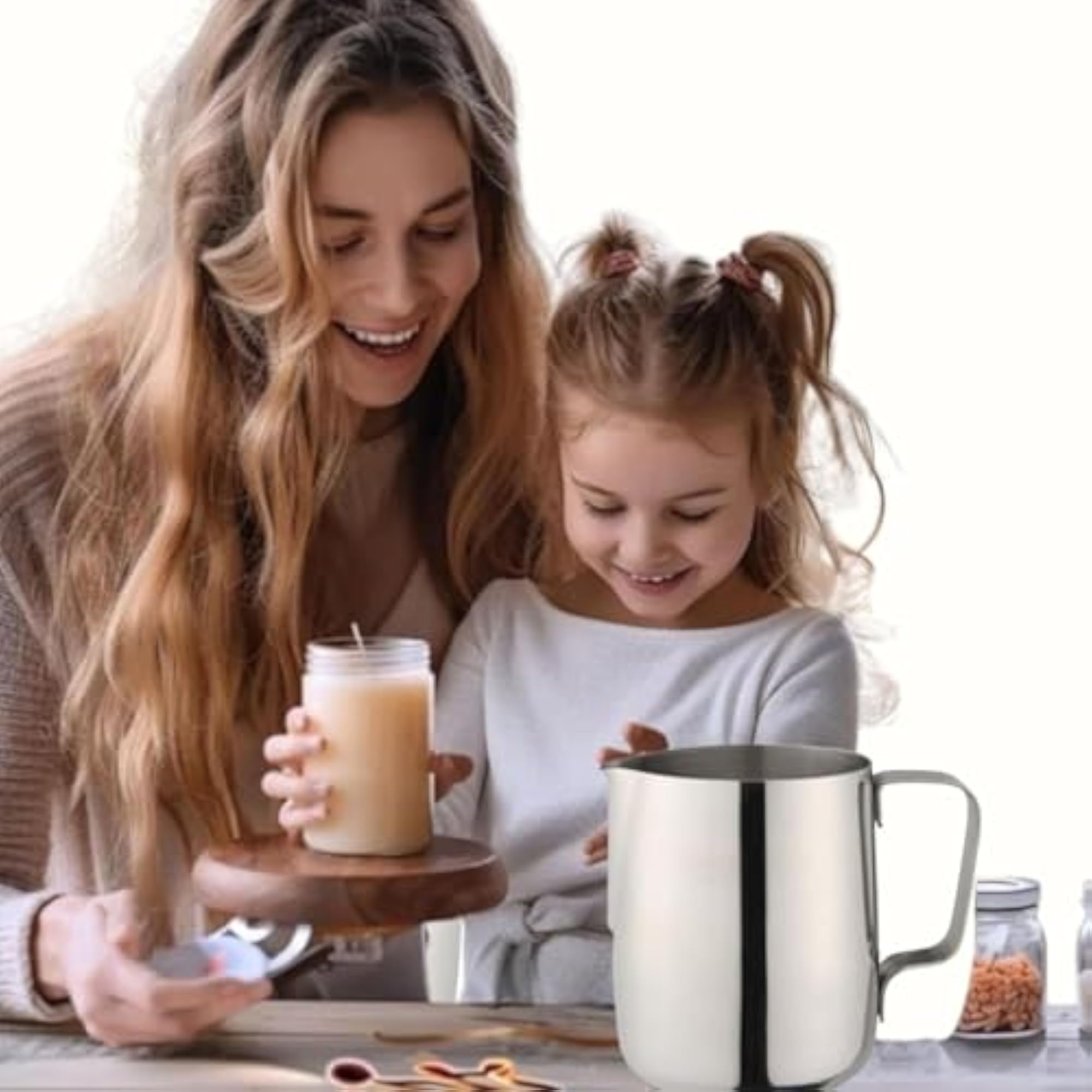 Candle Making Pouring Pitcher and Stirring Spoon Set